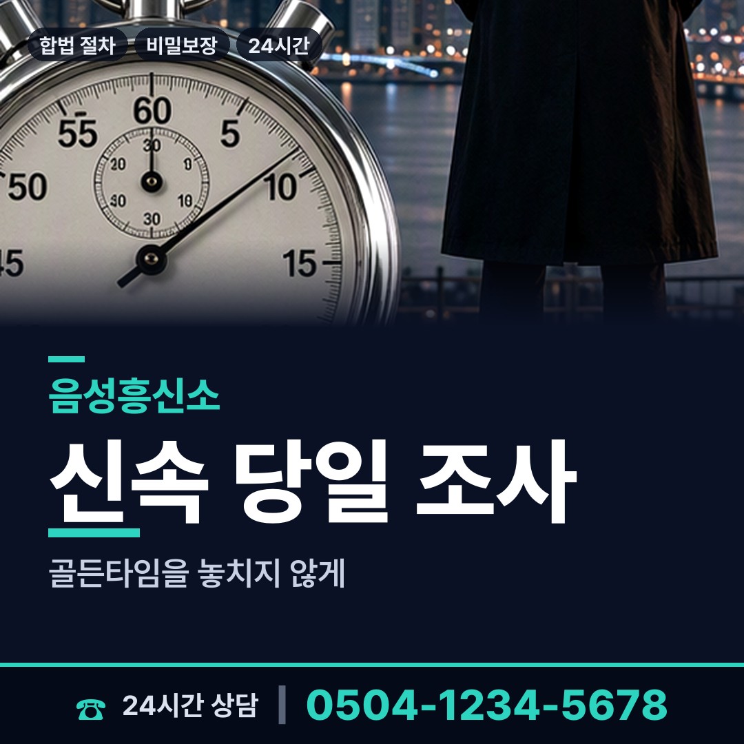 음성 맹동면 투자사기조사 상담 안내
